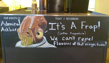 Today I recommend: It's a Frap! We can't repel flavour of that magnitude!